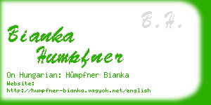 bianka humpfner business card